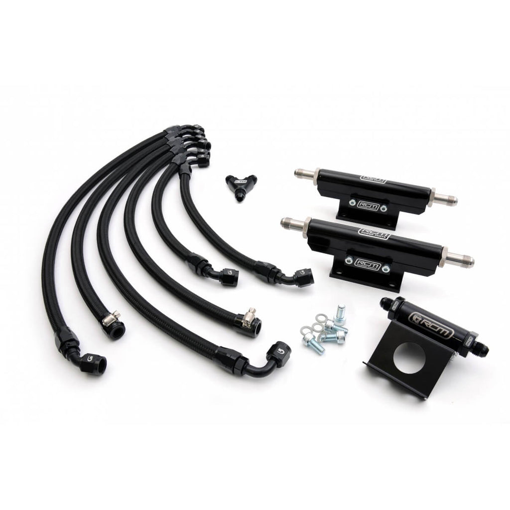 Roger Clark Motorsport Parallel Fuel Rail Kit / Standard Regulator, 2001-2007 JDM STi EJ207 Spec-C