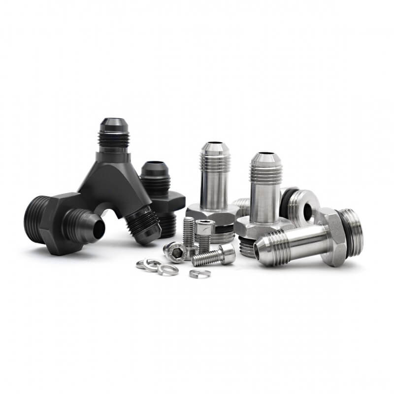 Roger Clark Motorsport Parallel Fuel Rail Kit / Standard Regulator, 2001-2007 JDM STi EJ207 Spec-C - Angle 3