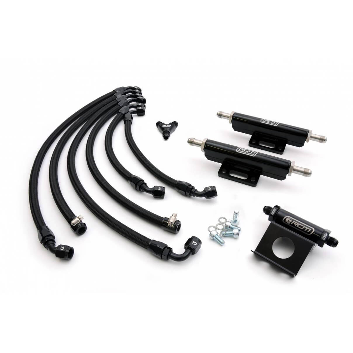Roger Clark Motorsport Parallel Fuel Rail Kit / Standard Regulator (UK/USDM/Euro), 2002-2007 WRX & STi