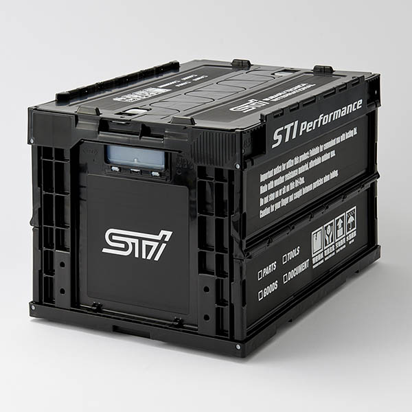 STi Performance Storage Container (50 Litre, Black) - Angle 2