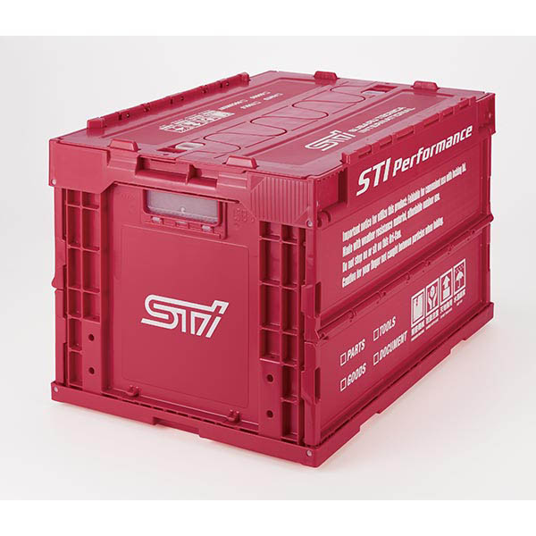 STi Performance Storage Container (50 Litre, Red) - Angle 2