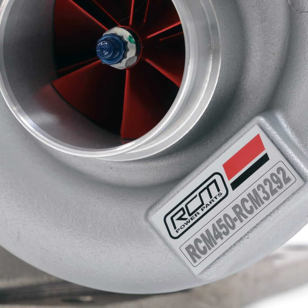 Roger Clark Motorsport RCM450 Hybrid Billet Twin Scroll Turbo, 2002-2007 WRX & 2004-2021 STi - Angle 3