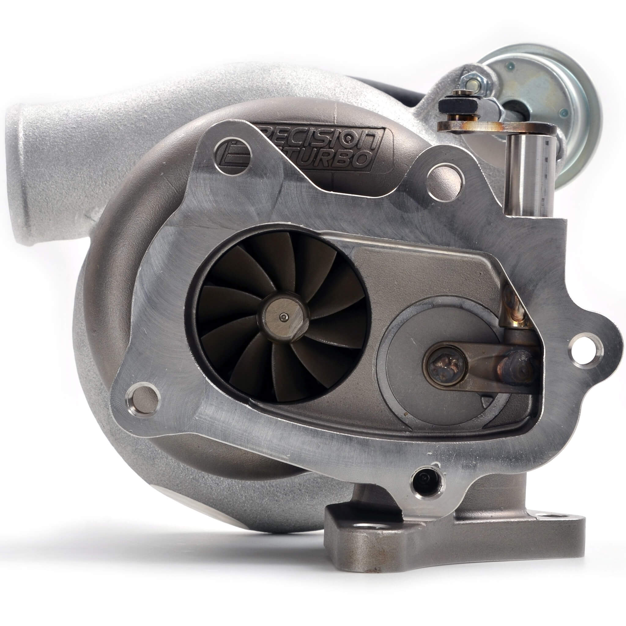 Roger Clark Motorsport RCM600 Hybrid Billet Single Scroll Turbo, 2002-2007 WRX & 2004-2021 STi - Angle 2