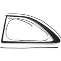 Roger Clark Motorsport Rear Quarter Window Seal Kit (One Side), 1997-2001 Impreza
