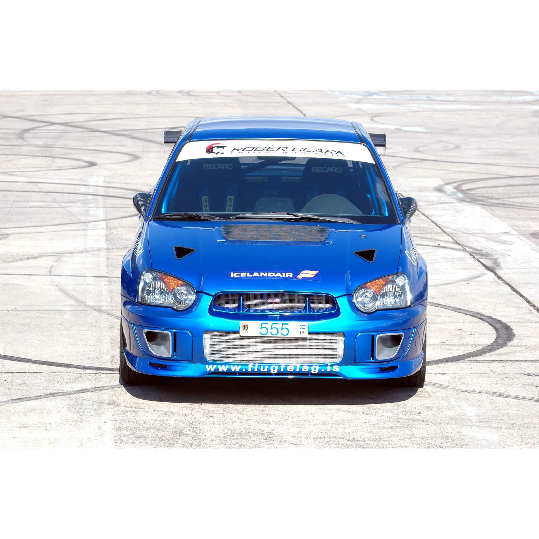 Roger Clark Motorsport Reversed Hood Scoop Vent, 2004-2005 WRX & 2004-2005 STi - Angle 4