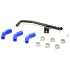 Samco Silicone Oil Cooler Hose Kit (Blue), 2002-2005 WRX & 2004-2007 STi - Angle 2