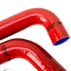 Samco Silicone Radiator Hose Kit w/ SS Clamps (Viper Red), 2008-2014 WRX & STi - Angle 2