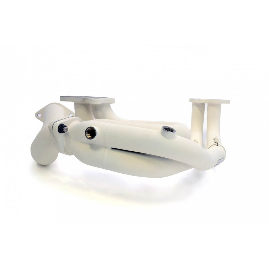Roger Clark Motorsport Stainless Exhaust Manifold (White Ceramic Coated), 2013-2020 BRZ/FR-S/86 - Angle 2