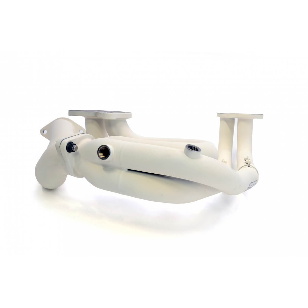Roger Clark Motorsport Stainless Exhaust Manifold (White Ceramic Coated), 2013-2020 BRZ/FR-S/86 - Angle 2