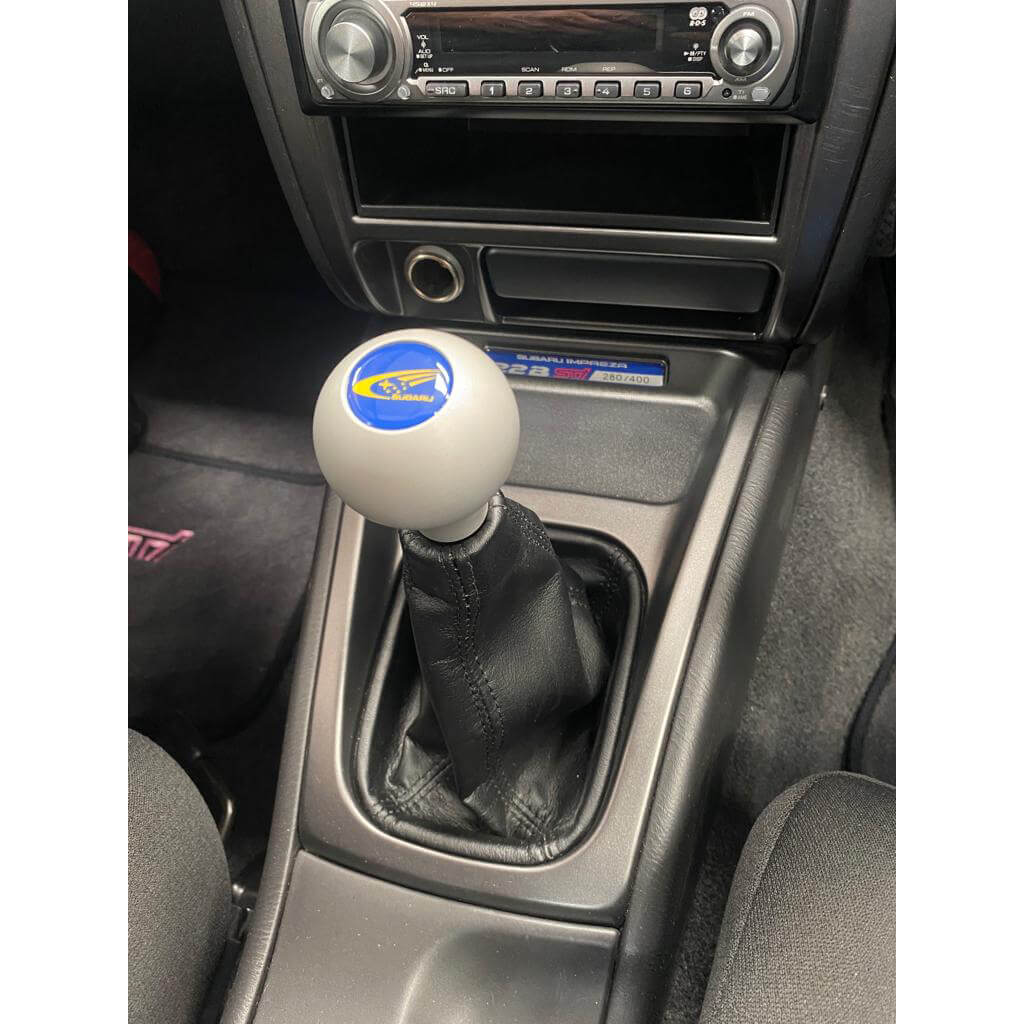 Roger Clark Motorsport Subaru SWRT 5 Speed Alloy Shift Knob, 2002-2007 WRX - Angle 2