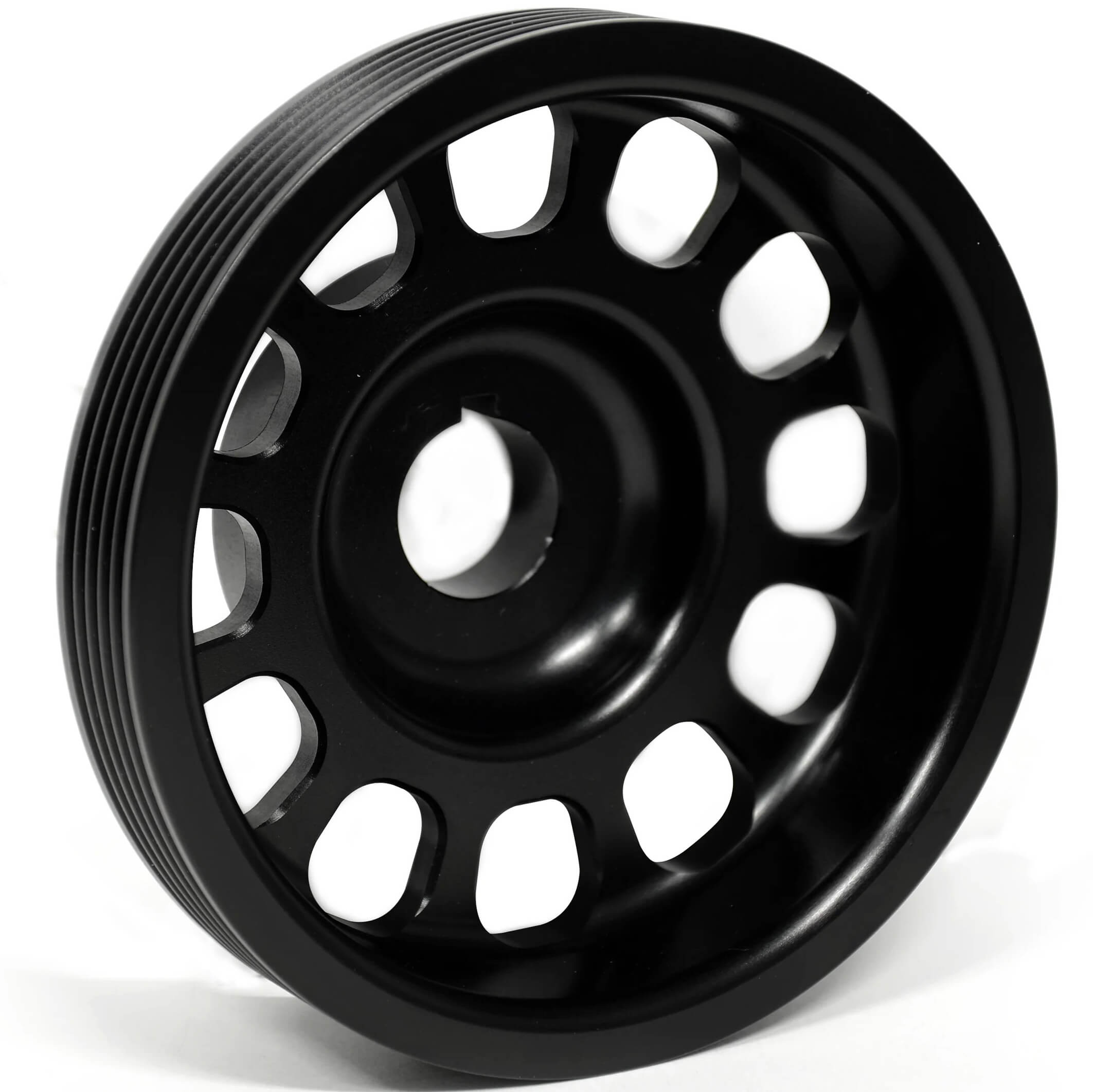 Roger Clark Motorsport Super Light Weight Front Crank Pulley, 2002-2014 WRX & 2004-2021 STi - Angle 2
