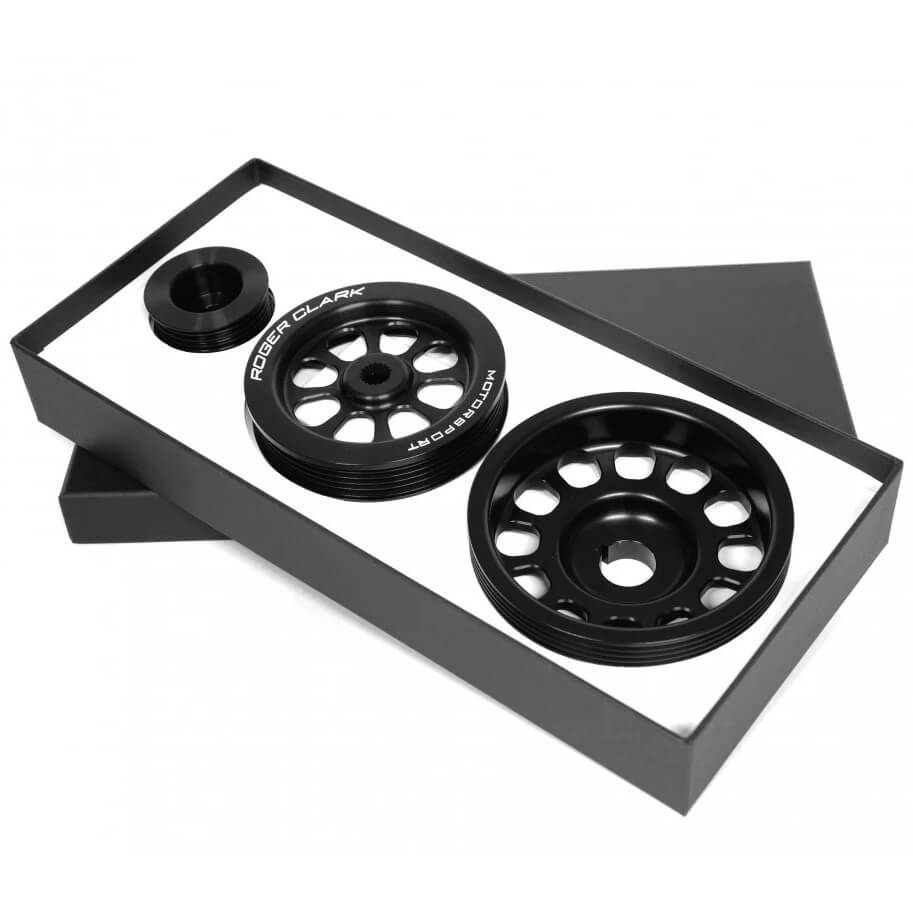 Roger Clark Motorsport Super Lightweight Ancillary Pulley Kit w/ No Air Con, 1992-2000 WRX & STi