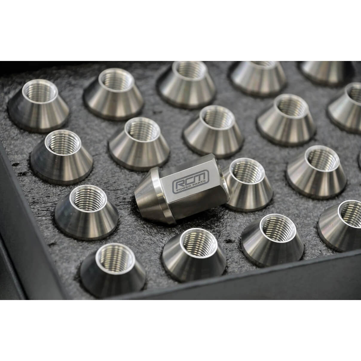 Roger Clark Motorsport Titanium Wheel Nut Set (12x1.25mm) - Angle 3