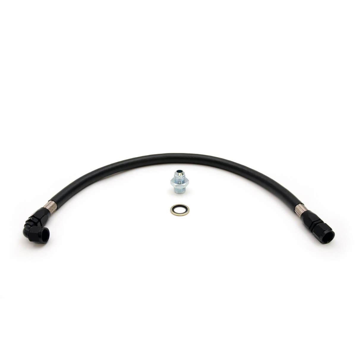 Roger Clark Motorsport Twin Scroll Oil Catch Tank Drain Back Hose Kit, 2002-2014 WRX & 2004-2021 STi - Angle 2