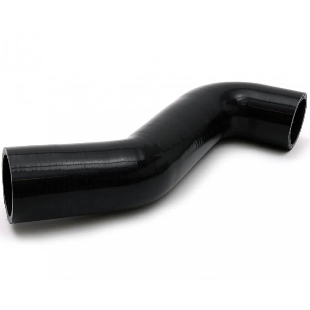 Roger Clark Motorsport Twisted Turbo Outlet Hose 2.5in, 2002-2014 WRX & 2004-2021 STi - Angle 2