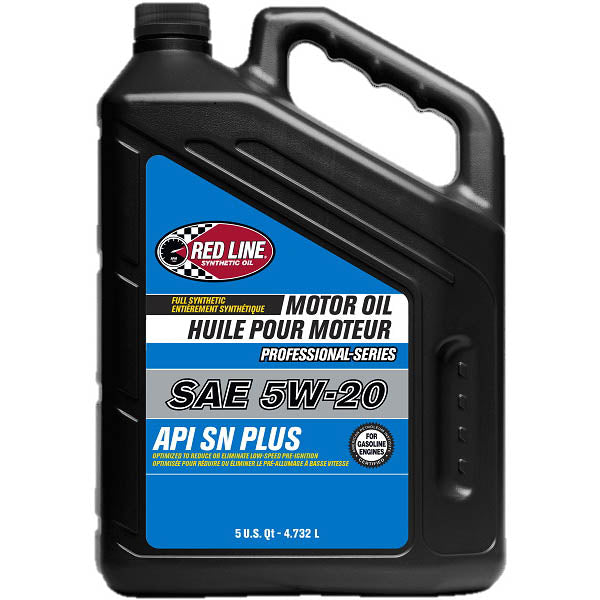 Red Line Pro-Series API SN+ Engine Oil (5W-20, 5 Quarts)