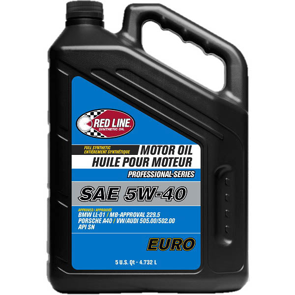Red Line Pro-Series Euro Engine Oil (5W-40, 5 Quarts)