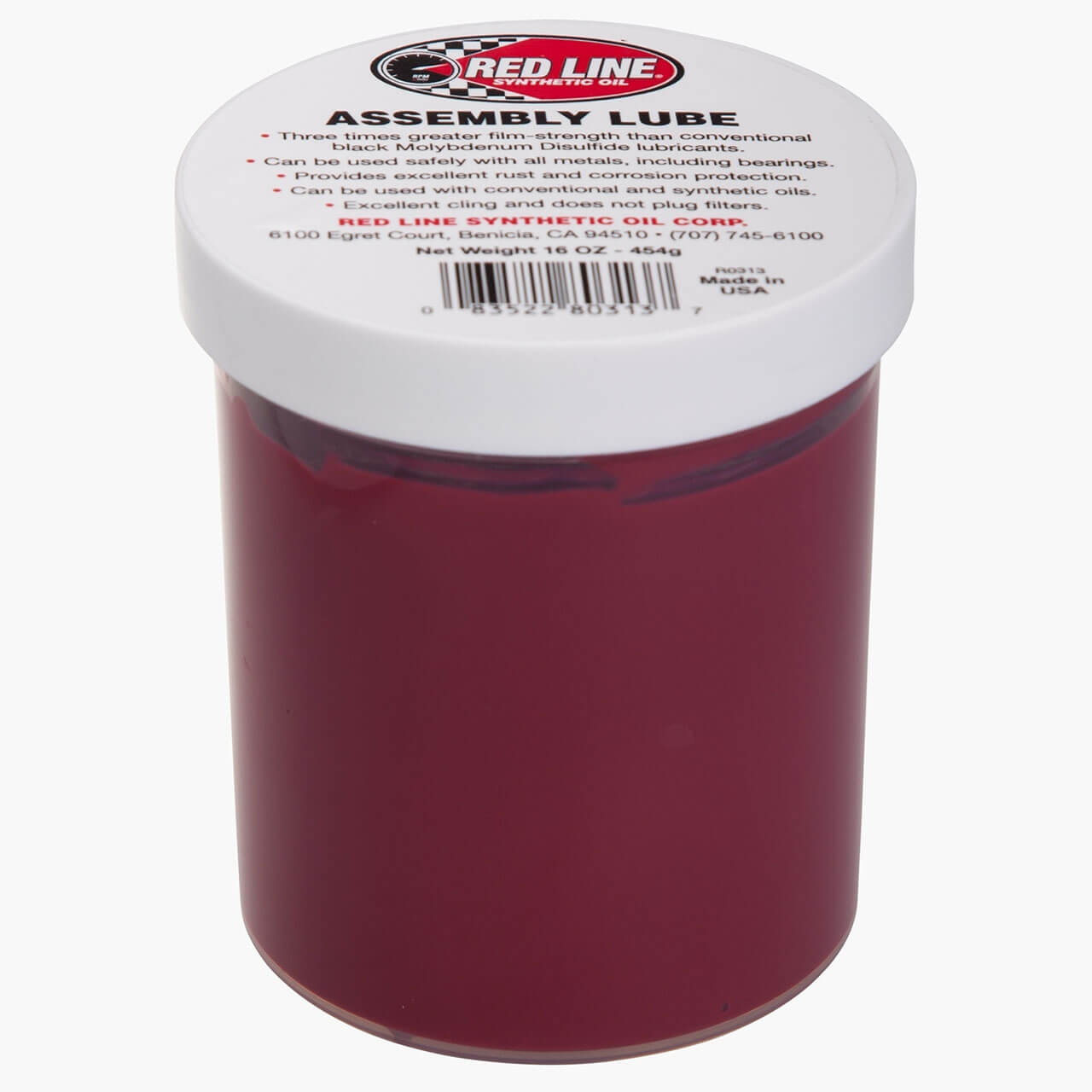 Red Line Synthetic Assembly Lube (16oz.)