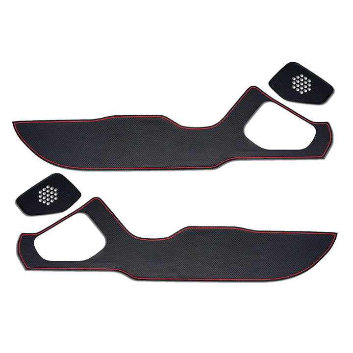 Revel GT Design Kick Panel Covers w/ Red Stitch (4 Pieces), 2022-2025 BRZ & GR86