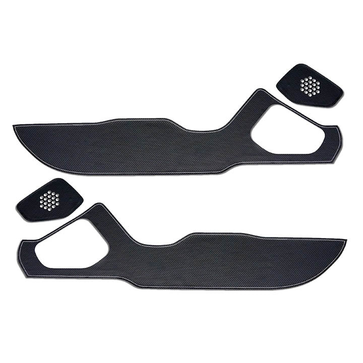 Revel GT Design Kick Panel Covers w/ Silver Stitch (4 Pieces), 2022-2025 BRZ & GR86