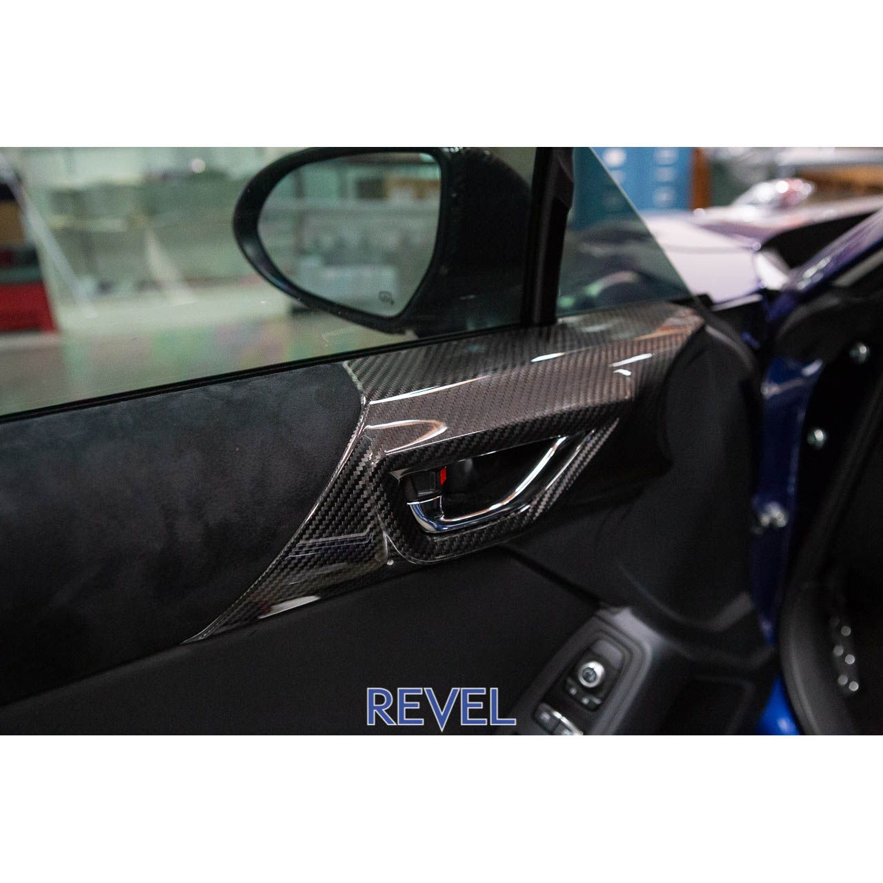 Revel GT Dry Carbon Door Trim Cover Set (2 Pieces), 2022-2025 BRZ & GR86 - Angle 2