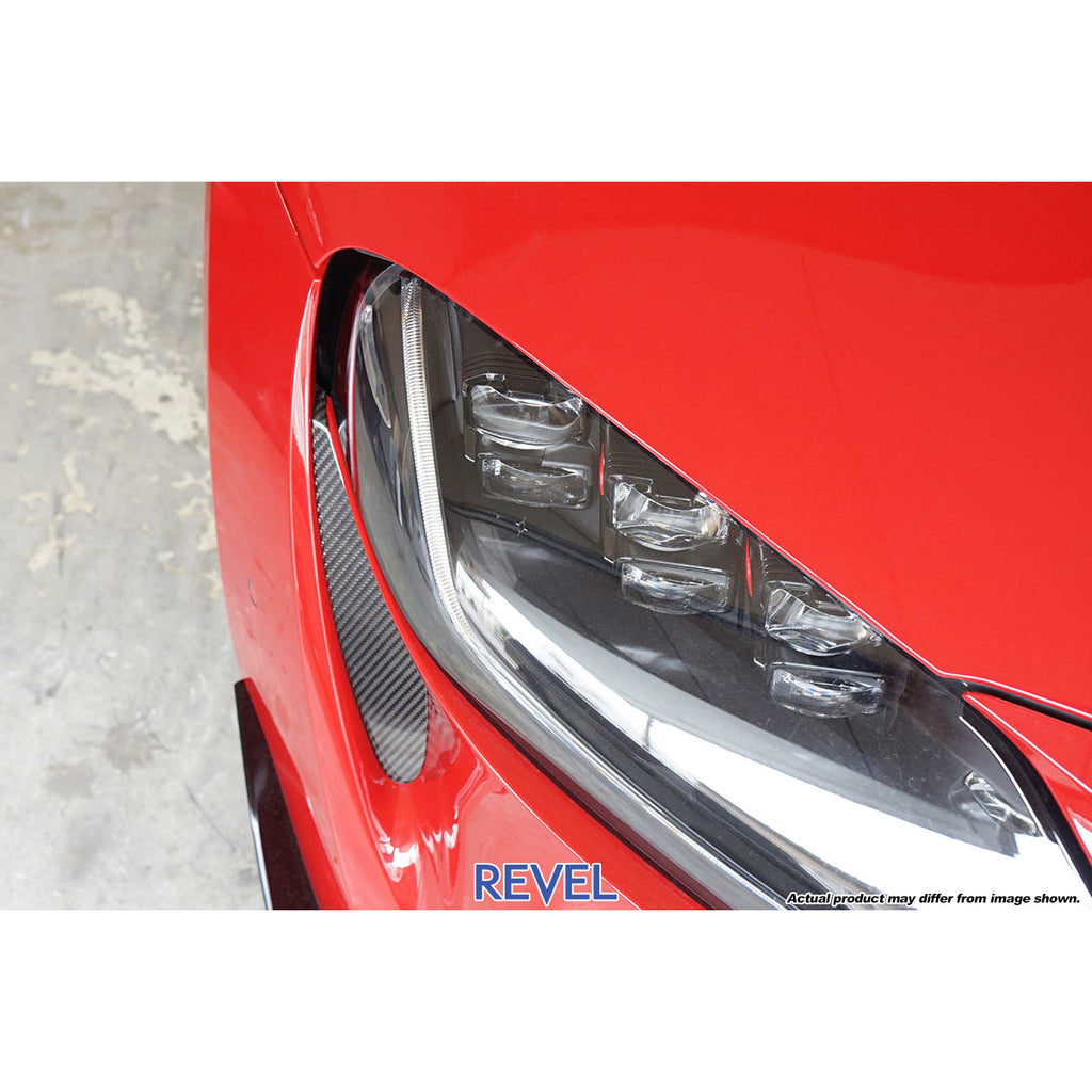 Revel GT Dry Carbon Front Fog Lamp Covers (2 Pieces), 2020-2021 GR Supra - Angle 2