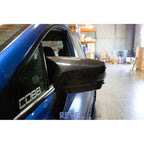 Revel GT Dry Carbon Mirror Covers (Left & Right), 2015-2021 STi & 2015-2021 WRX - Angle 2