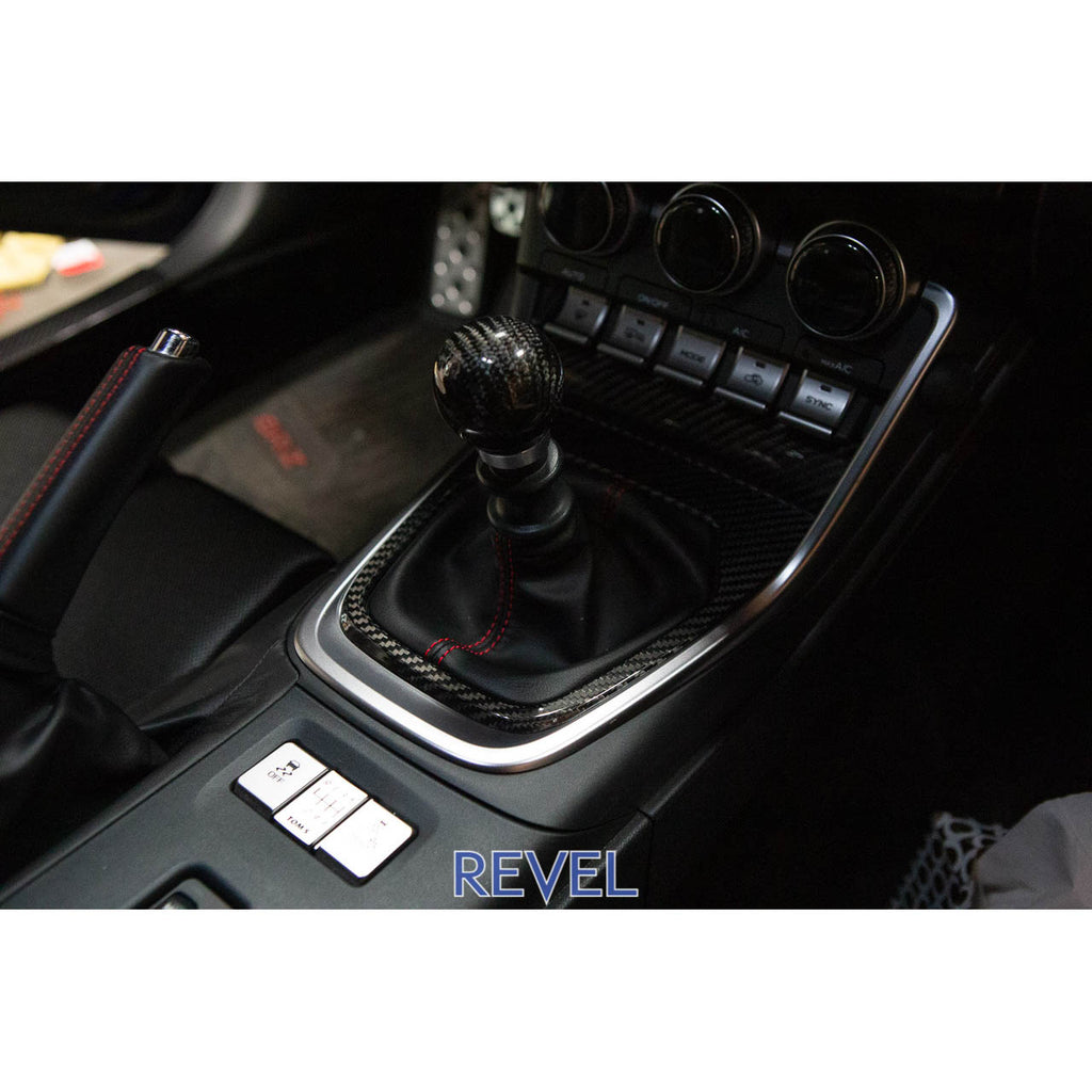 Revel GT Dry Carbon Shifter Panel Cover, 2022-2025 BRZ & GR86 - Angle 2
