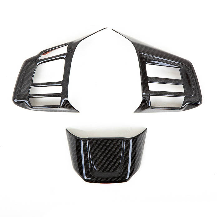 Revel GT Dry Carbon Steering Wheel Insert Covers (3 Pieces), 2015-2021 STi & 2015-2021 WRX
