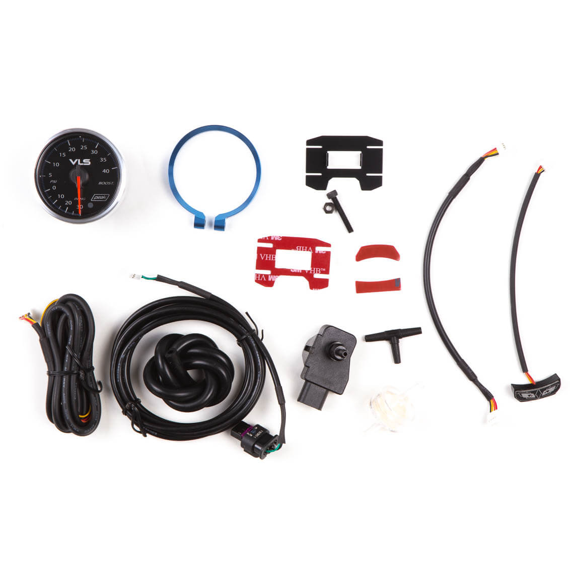 Revel VLSII Boost Gauge (52mm, 30inHg-45 PSI) - Angle 2