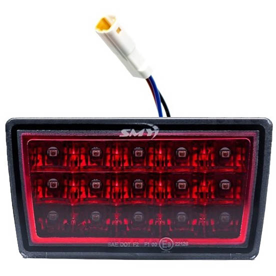 SMY F1 V2 Hyperflash Rear Brake Light (RBL) Ruby Red, 2011-2014 WRX & STi - Angle 2