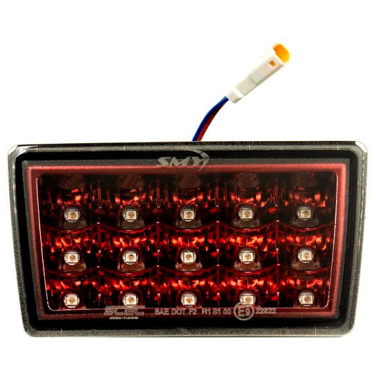 SMY F1 V2 Hyperflash Rear Brake Light (RBL) Ruby Red, 2015-2021 WRX & STi - Angle 2