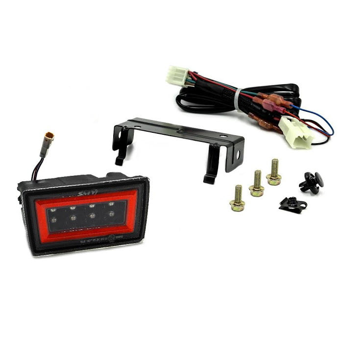 SMY F1 V3 Hyperflash Rear Brake Light (RBL) Clear w/ DRL Red Light Bar, 2015-2021 WRX & STi