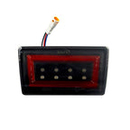 SMY F1 V3 Hyperflash Rear Brake Light (RBL) Smoked w/ DRL Red Light Bar, 2015-2021 WRX & STi - Angle 2