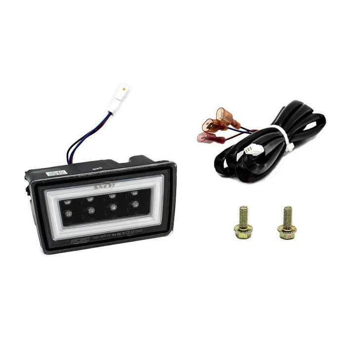 SMY F1 V3 Hyperflash Rear Brake Light (RBL) Smoked w/ DRL White Light Bar, 2011-2014 WRX & STi