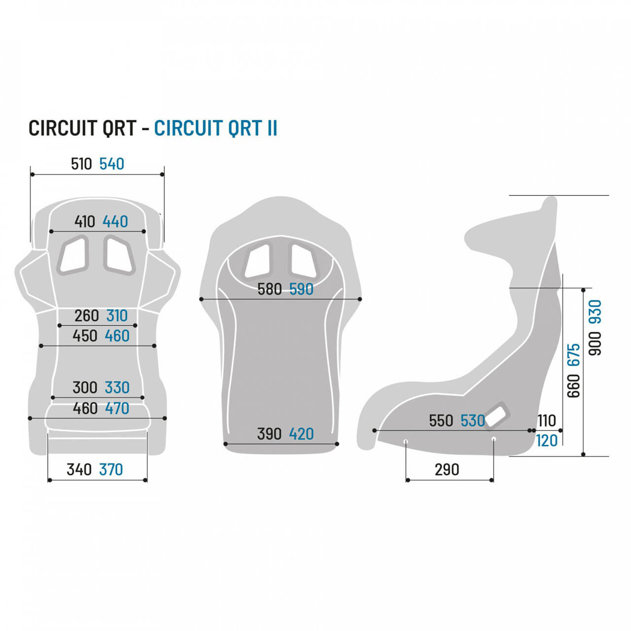 Sparco Circuit II QRT Seat - Angle 3
