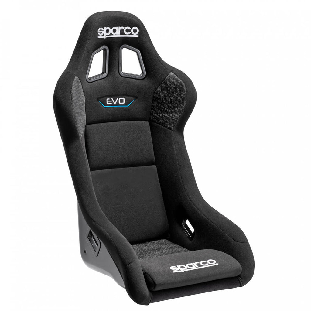 Sparco EVO QRT Seat (Fiberglass, Black) - Angle 3