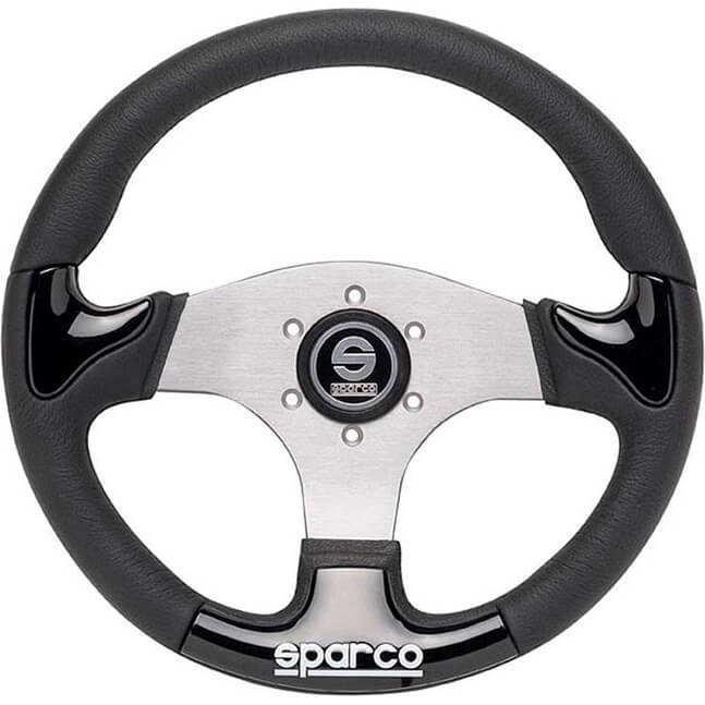 Sparco P-222 Street Steering Wheel, Black