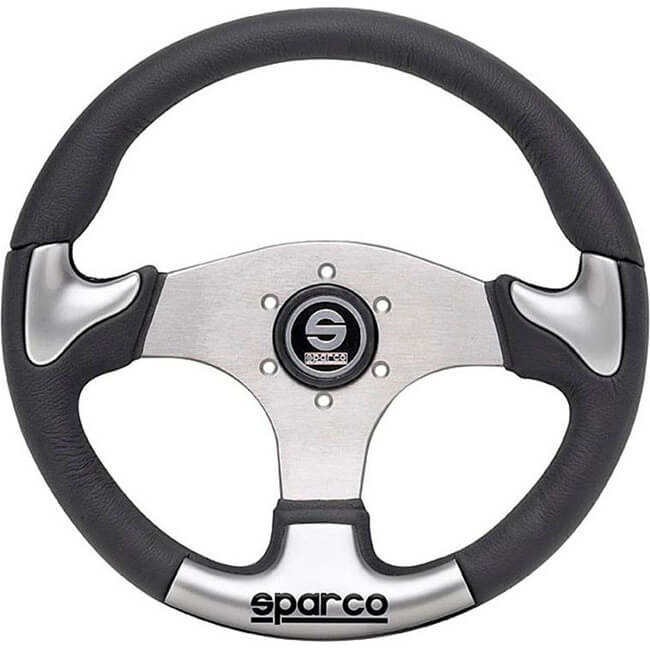 Sparco P-222 Street Steering Wheel, Black/Gray