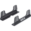 Sparco Seat Side Mount Set (Steel, Black), For Sparco Competition Seats