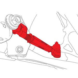 SPC Adjustable Rear Toe Arm, 2022-2026 WRX - Angle 2