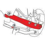 SPC Rear Camber Adjusting Control Arm (Single Arm), 2008-2021 STi & 2013+ BRZ/FR-S/86 - Angle 2