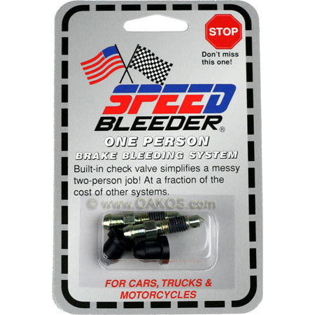 Speed Bleeder Brake Bleeder Screws (1/4in x 28mm x 1.00mm, Set/4), Wilwood Calipers