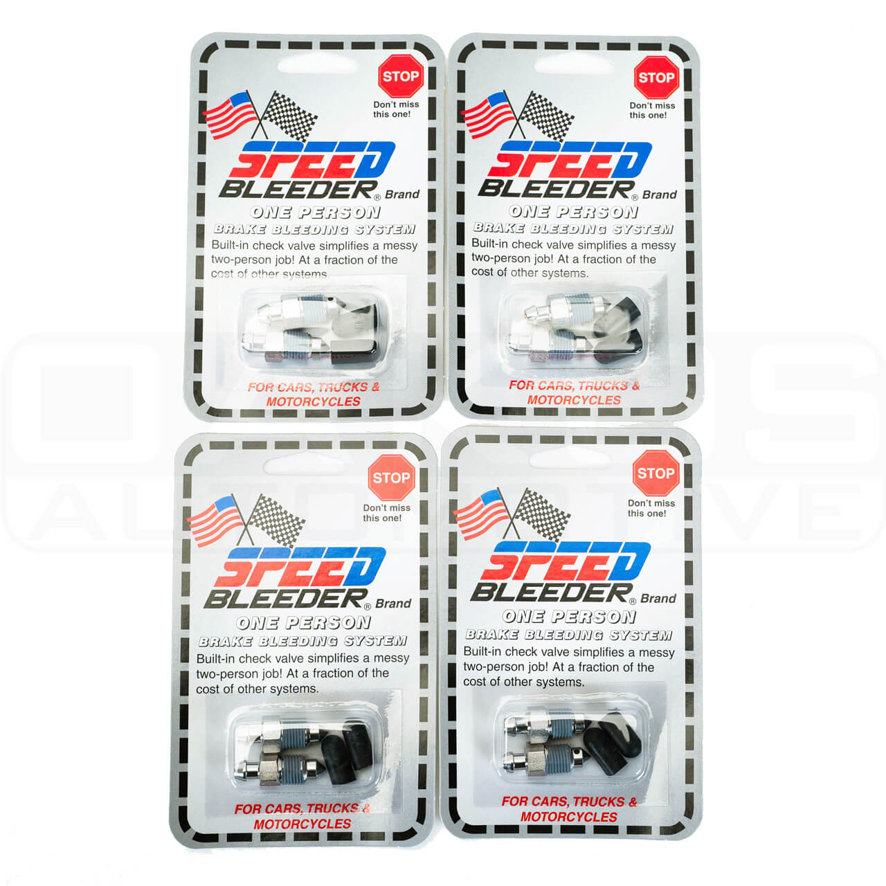 Speed Bleeder Brake Bleeder Screws (10mm Short, Stainless Steel, Set/8), 2004-2021 STi