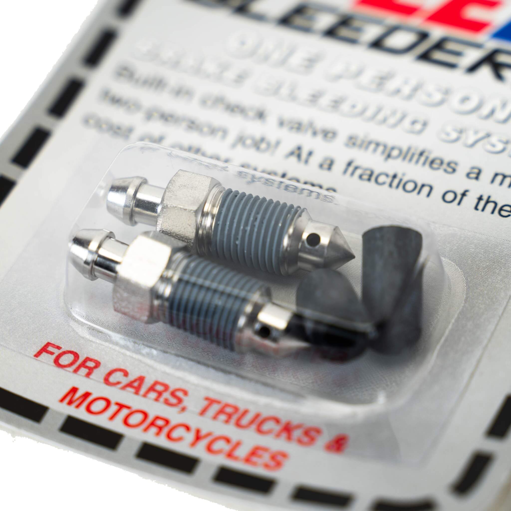 Speed Bleeder Brake Bleeder Screws (10mm, Stainless Steel, Set/4) - Angle 2