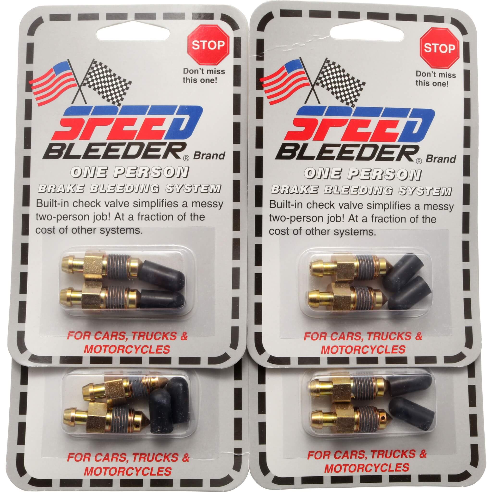 Speed Bleeder Brake Bleeder Screws (10x1.0mm x 1.25 Short, Set/8), 2004-2021 STi