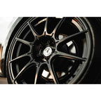 SSR GTX01 Wheel - 18x9.5 / +40 / 5x100 - Flat Black - Angle 3