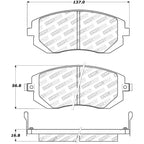 StopTech Front 'Street' Brake Pads, 2003-2005 WRX & 2008-2010 WRX & 2013+ BRZ/86