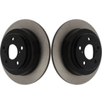 Centric Premium Rear Brake Rotors (Blank, Pair), 2002-2005 WRX