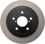 Centric Premium Rear Brake Rotors (Blank, Pair), 2002-2005 WRX